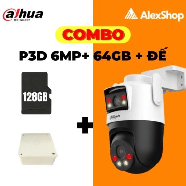 Combo Dahua F3D 6M + Thẻ 64GB + HKT – Camera giám sát HD, giá chỉ 1.456.000₫