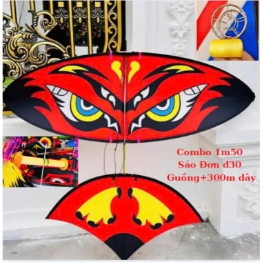 ComBo Diều Sáo Lắp Ghép Pun Cacbon Cao Cấp Diều Cacbon 1m50-1m70-2m-2m50-3m Mắt Cú Lườm