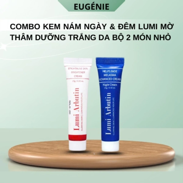 Hình ảnh sản phẩm Combo Kem Nám Lumi Arbutin Ngày Đêm Mờ Thâm Sáng Da Đều Màu - Chỉ 299.000 VND
