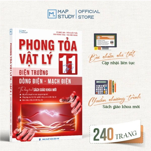 Hình ảnh sản phẩm Combo Phong Tỏa Vật Lý 11 - Đầy Đủ Giáo Trình Mới, Giải Bài Tập - Mapstudy