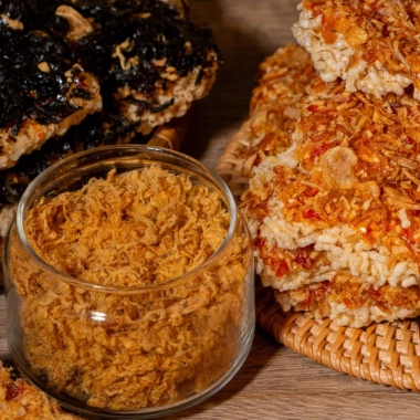 Combo Siêu Hoàn Hảo Bếp cô Như - Cơm Cháy Siêu Chà Bông Truyền Thống, Gạo Lứt, Rong Biển Mix, Tép Hành Phi - 4 túi 250gr 5