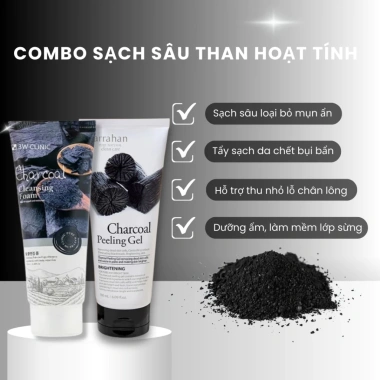 Combo sữa rửa mặt và tẩy da chết sạch sâu, da trắng sáng, loại bỏ mụn ẩn và đầu đen, giá chỉ 112.000 VND 7