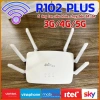 Cục phát wifi Sim 4G R102-PLUS 6 ăng ten siêu khỏe, chạy bền bì 24/24 giá 619.000đ
