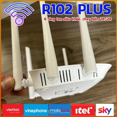 Cục phát wifi Sim 4G R102-PLUS 6 ăng ten siêu khỏe, chạy bền bì 24/24 giá 619.000đ 6 Cục phát wifi Sim 4G R102-PLUS 6 ăng ten siêu khỏe, chạy bền bì 24/24 giá 619.000đ 6