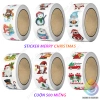 Cuộn 500 Sticker MERRY CHRISTMAS - Nhãn Dán Hoạt Hình Anime, NOEL STICKER chỉ 9.600₫ giảm từ 12.192₫ 2