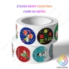 Cuộn 500 Sticker MERRY CHRISTMAS - Nhãn Dán Hoạt Hình Anime, NOEL STICKER chỉ 9.600₫ giảm từ 12.192₫ 4