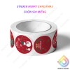 Cuộn 500 Sticker MERRY CHRISTMAS - Nhãn Dán Hoạt Hình Anime, NOEL STICKER chỉ 9.600₫ giảm từ 12.192₫ 8