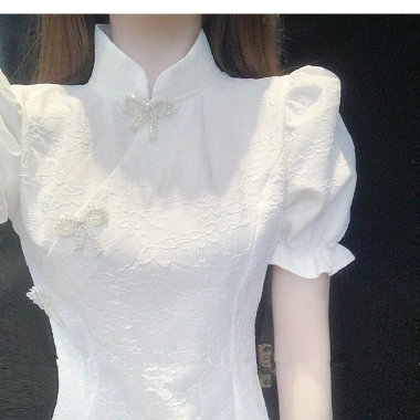 Đầm sườn xám ánh sáng, thiết kế mỏng hẹp, phong cách trưởng thành Tây, giao nhanh, giá 460k 8