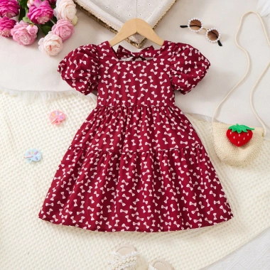 Đầm váy bé gái 3-8 tuổi tay ngắn đa màu đa mẫu sale giá ưu đãi quà sinh nhật Tết