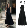 Đầm váy maxi mùa hè cộc tay dệt kim sát nách dài, mát mịn, big size - 149.000đ