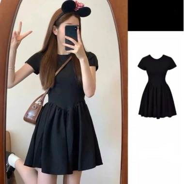 Đầm váy nữ mùa hè cộc tay nhún eo, phong cách năng động HHQC SP306 - Giá ưu đãi 159k