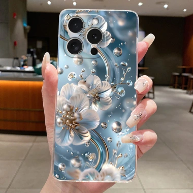 Dành Cho iPhone 14Pro 14ProMax Ốp Lưng Thẩm Mỹ Sang Trọng Bướm Hoa Trong Suốt Mềm TPU Silicon Thạch Bao Cho iPhone 14 Pro Max Ốp Lưng Điện Thoại