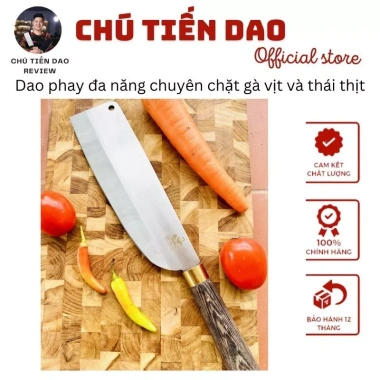 Dao phay đa năng chặt gà vịt, thái thịt rau củ siêu sắc 61HRC giảm giá còn 209.000đ