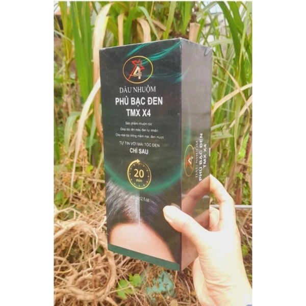 Hình ảnh sản phẩm Dầu gội phủ bạc thảo dược nhân sâm hà thủ ô thảo mộc xanh X4 bền màu không bám dầu 135k