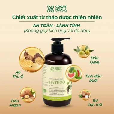 Dầu Gội Thảo Dược 2in1 Hà Thủ Ô Giảm Rụng Tóc, Tóc Dày & Mượt 420g Giá Tốt 3 Dầu Gội Thảo Dược 2in1 Hà Thủ Ô Giảm Rụng Tóc, Tóc Dày & Mượt 420g Giá Tốt 3