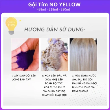 Dầu gội Tím Khử Vàng ELGON - Khử vàng, giữ màu tóc tẩy nhuộm, giảm 22% còn 118.000đ