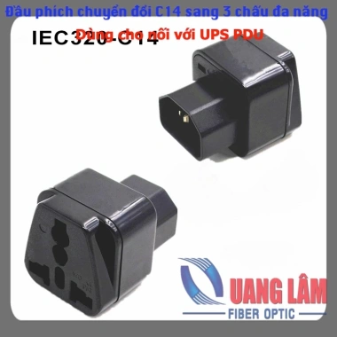 Đầu Phích Chuyển C13 IEC320 Sang Ổ Điện 2/3 Chấu 10A - Bộ Chuyển Đầu Cắm UPS PDU Giá Tốt 2 Đầu Phích Chuyển C13 IEC320 Sang Ổ Điện 2/3 Chấu 10A - Bộ Chuyển Đầu Cắm UPS PDU Giá Tốt 2