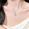 Dây chuyền bạc S925 Hồ lô lá trúc - Tài lộc, may mắn cho nữ sang trọng 3