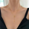 Dây chuyền titan nữ không gỉ - Vòng cổ dài thanh lịch CT46 giá 65.000₫ 5