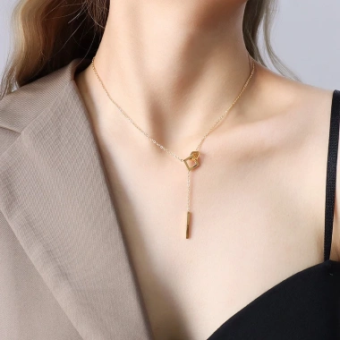 Dây chuyền titan nữ không gỉ - Vòng cổ dài thanh lịch CT46 giá 65.000₫ 9