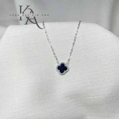 Dây chuyền vòng cổ bạc nữ hình cỏ bốn lá may mắn S99 – Giá chỉ 290.000đ, ưu đãi cực hot 4