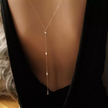 Dây Chuyền Vòng Cổ Đeo Lưng Sang Chảnh Nữ Đi Tiệc Dạ Hội Biển Giá Rẻ 33.000đ