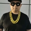 Dây chuyền xích lớn màu vàng nam nữ hiphop quà tặng tiệc cưới 3