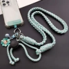 Dây Đeo Điện Thoại Dù Bện Thủ Công Có Charm Hoa Dễ Thương, Dây Đeo Chéo Điều Chỉnh Dài, Phụ Kiện Tiện Lợi Cho Du Lịch