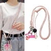 Dây Đeo Điện Thoại Dù Bện Thủ Công Có Charm Hoa Dễ Thương, Dây Đeo Chéo Điều Chỉnh Dài, Phụ Kiện Tiện Lợi Cho Du Lịch 3