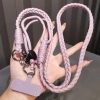 Dây Đeo Điện Thoại Dù Bện Thủ Công Có Charm Hoa Dễ Thương, Dây Đeo Chéo Điều Chỉnh Dài, Phụ Kiện Tiện Lợi Cho Du Lịch 5
