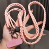 Dây Đeo Điện Thoại Dù Bện Thủ Công Có Charm Hoa Dễ Thương, Dây Đeo Chéo Điều Chỉnh Dài, Phụ Kiện Tiện Lợi Cho Du Lịch 6