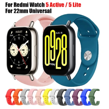 Dây đeo silicon 22mm cho Xiaomi Redmi Watch 5 Active Lite – Thoáng khí, thể thao, chỉ 33.717đ