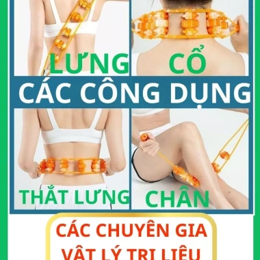 Dây Lăn Massage Toàn Thân - Cổ Vai Gáy, Lưng, Bụng, Chân, Đùi Cầm Tay Giá Cực Sốc 35.750đ