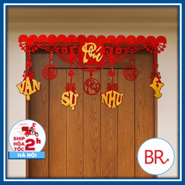 Dây Liễn Rèm Nhung Đỏ Trang Trí Tết 2.026 - Decor Nhà Đón Tài Lộc, Giá Chỉ 79.000đ