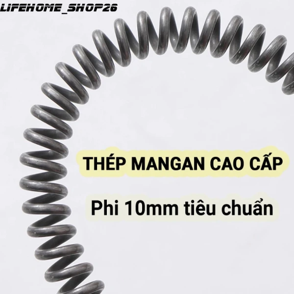 Trải nghiệm thực tế khi dùng dây lò xo thông tắc 3‑20 m kèm đầu nối máy khoan cho bồn cầu và cống