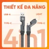 Dây sạc nhanh VelasBoost 4 trong 1 VelasX - Truyền dữ liệu, sạc đa năng, chính hãng 139k 3