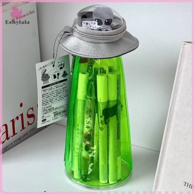 Dễ Thương Ngộ nghĩnh Người Ngoài Hành Tinh Hộp Đựng Bút Hoạt Hình Di Động Dung Tích Lớn UFO Văn Phòng Phẩm Túi Bảo Quản Trâm Đồ Dùng Học Sinh [MỚI] 3