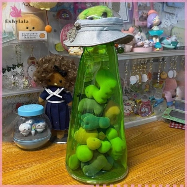 Dễ Thương Ngộ nghĩnh Người Ngoài Hành Tinh Hộp Đựng Bút Hoạt Hình Di Động Dung Tích Lớn UFO Văn Phòng Phẩm Túi Bảo Quản Trâm Đồ Dùng Học Sinh [MỚI] 7