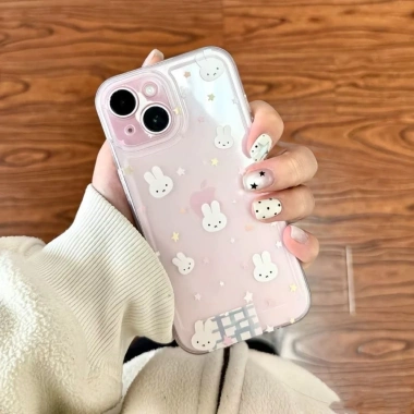 Dễ Thương Thỏ Sao Ốp Lưng Silicone iPhone 13 14 Pro 16 17 Bảo Vệ Độ Bền Cao - Giá 20.000 VNĐ 3