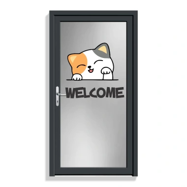 Decal dán cửa chữ WELCOME đẹp - Trang trí cửa kính, tường chỉ 21.000 đồng Decal dán cửa chữ WELCOME đẹp - Trang trí cửa kính, tường chỉ 21.000 đồng