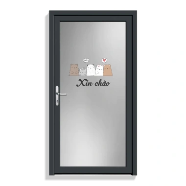 Decal dán cửa chữ WELCOME đẹp - Trang trí cửa kính, tường chỉ 21.000 đồng