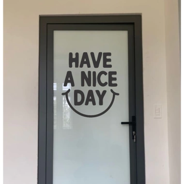 Decal dán cửa chữ WELCOME đẹp - Trang trí cửa kính, tường chỉ 21.000 đồng
