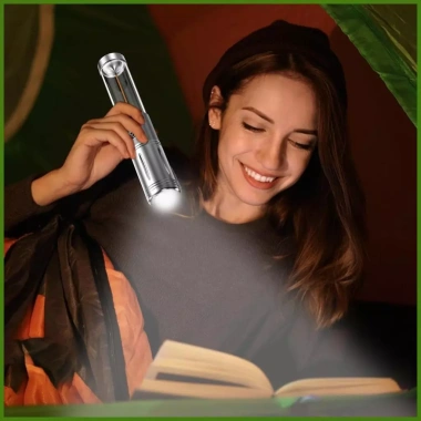 Đèn pin đa năng 3 chế độ, 2.500mAh sạc lại, màn hình hiển thị - gia đình và cắm trại 7