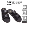 Dép Nam Da Bò Quai Chéo Đế Cao Su Đúc Giá Rẻ 109k - Xả Kho Giảm 23% 6