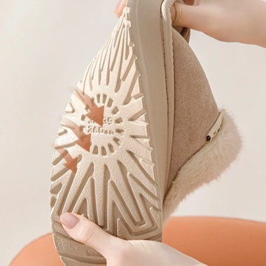 Dép Nữ HYCEO, Dép Cotton Xốp Nhớ Chống Trơn Trượt, Dép Lót Sang Trọng Chống Mài Mòn Dép Ấm Áp Cho Mùa Thu Đông