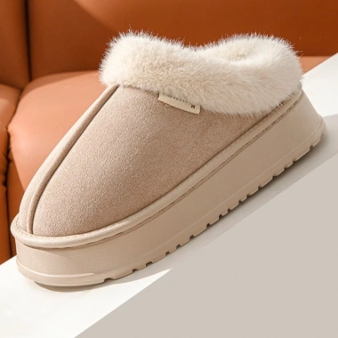 Dép Nữ HYCEO, Dép Cotton Xốp Nhớ Chống Trơn Trượt, Dép Lót Sang Trọng Chống Mài Mòn Dép Ấm Áp Cho Mùa Thu Đông