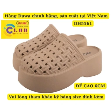 Dép Sục Nữ Duwa Cao 6cm Đúc Nguyên Khối Chính Hãng - Giảm 17550 VND Còn 65000 VND Dép Sục Nữ Duwa Cao 6cm Đúc Nguyên Khối Chính Hãng - Giảm 17550 VND Còn 65000 VND