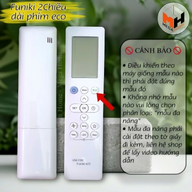 Điều khiển điều hòa FUNIKI - Remote máy lạnh Funiki hàng loại 1 bảo hành đổi trả 30 ngày