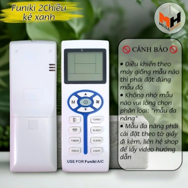 Điều khiển điều hòa FUNIKI - Remote máy lạnh Funiki hàng loại 1 bảo hành đổi trả 30 ngày