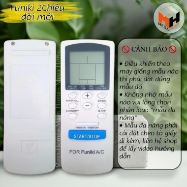 Điều khiển điều hòa FUNIKI - Remote máy lạnh Funiki hàng loại 1 bảo hành đổi trả 30 ngày 4 Điều khiển điều hòa FUNIKI - Remote máy lạnh Funiki hàng loại 1 bảo hành đổi trả 30 ngày 4